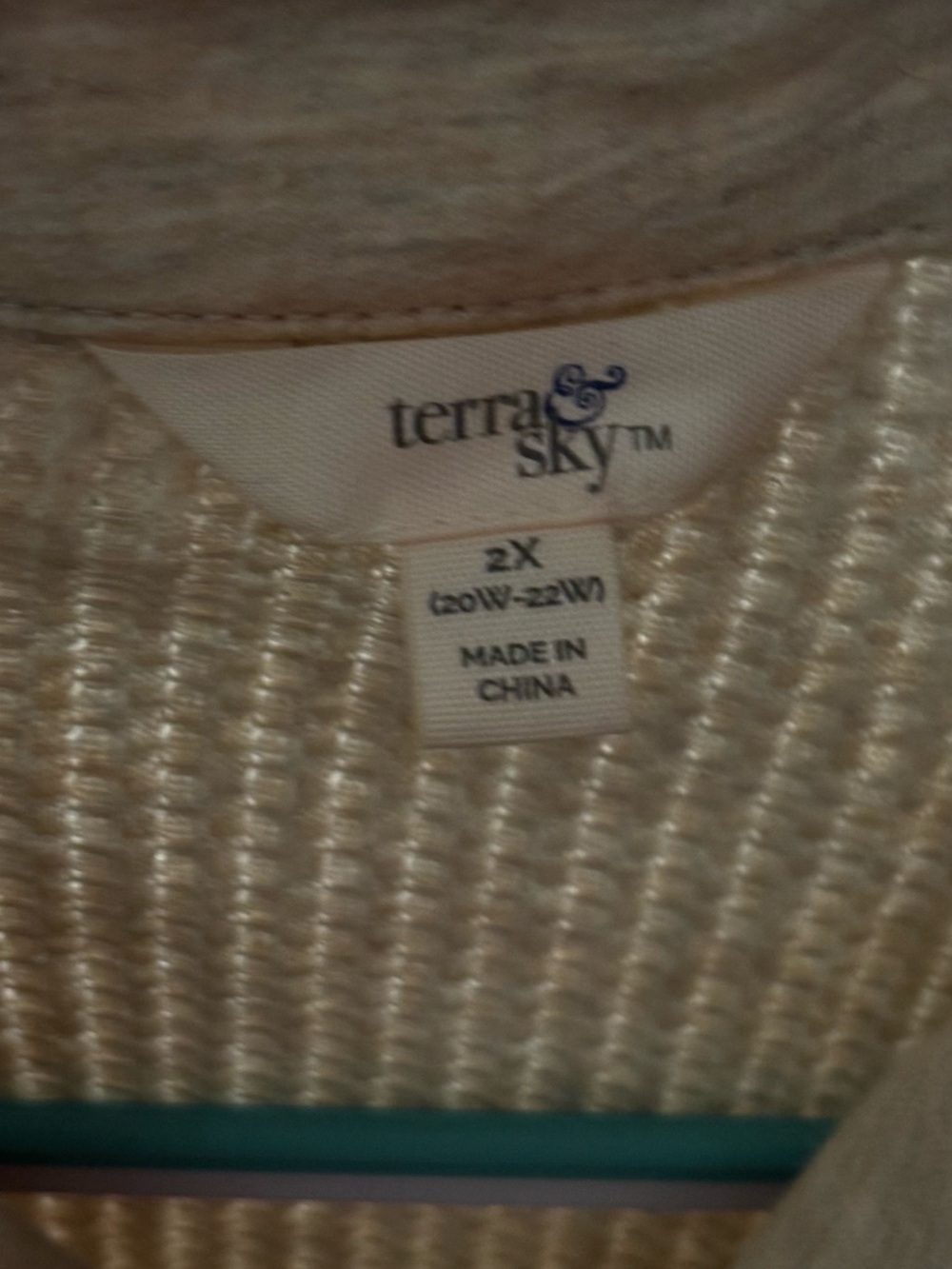 Terra & Sky Neutral Ribbed Button-Front Shacket - Picture 2 of 2